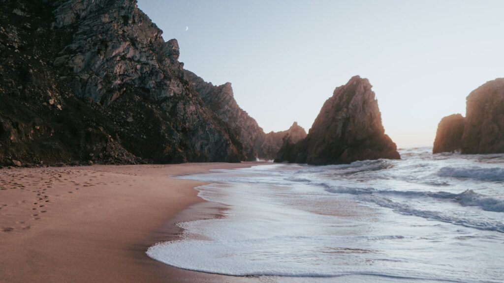 The Praia Da Ursa Beach in Portugal